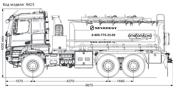 АТЗ-20-3 ДОПОГ на шасси Камаз 65959-0045-СА (К-5)