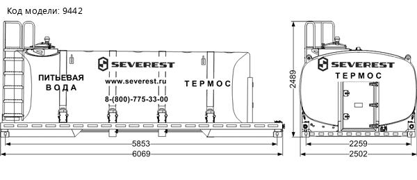 Контейнер-цистерна КЦ-12Т