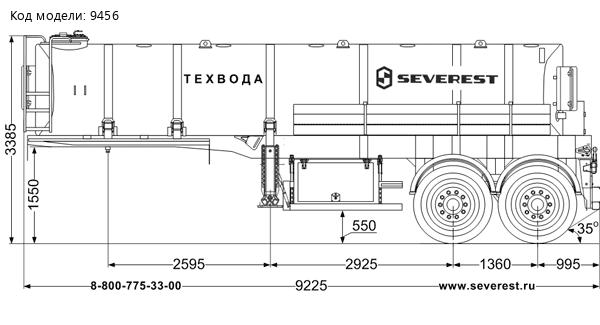 Полуприцеп-цистерна ППЦТВ 18ПТ-21ПТ