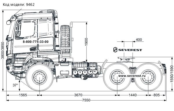 Седельный тягач Камаз 65954 