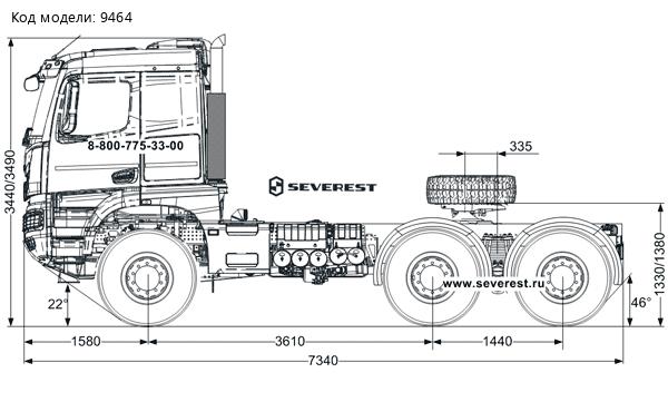 Седельный тягач Камаз 65956