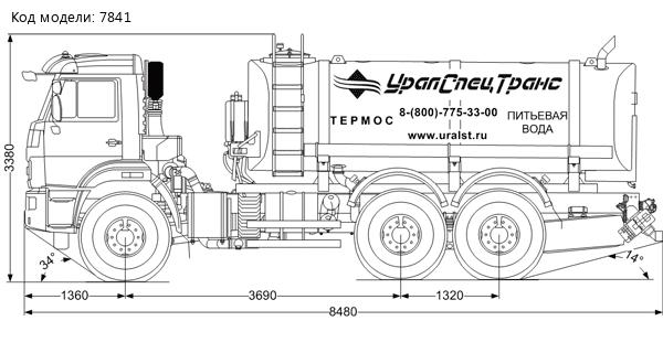 Автоцистерна АЦПТ-10НО УСТ 5453A5-60