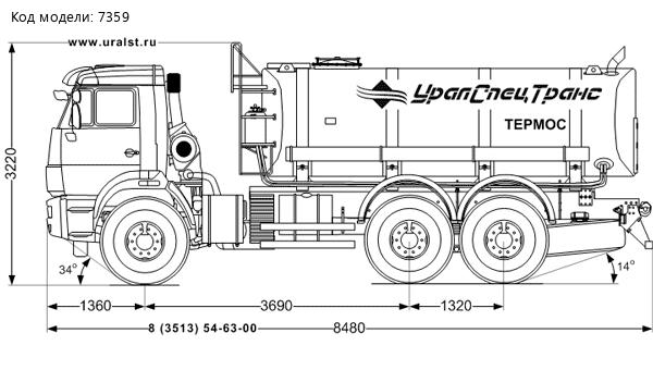 АЦПТ-10Н УСТ 5453 Камаз 43118-50 насос