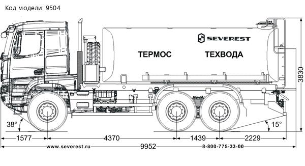 Автоцистерна для технической воды АЦВ-18ТНО