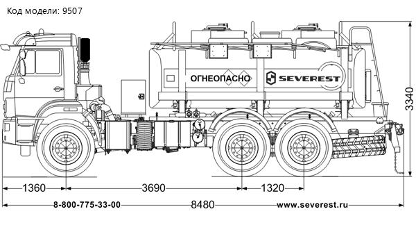 Автотопливозаправщик АТЗ-10-2Б