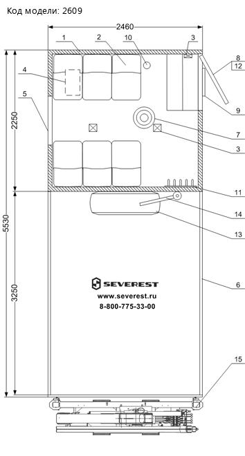 ПЛАНИРОВКА ГПА КАМАЗ 43118 С КМУ ИМ-95