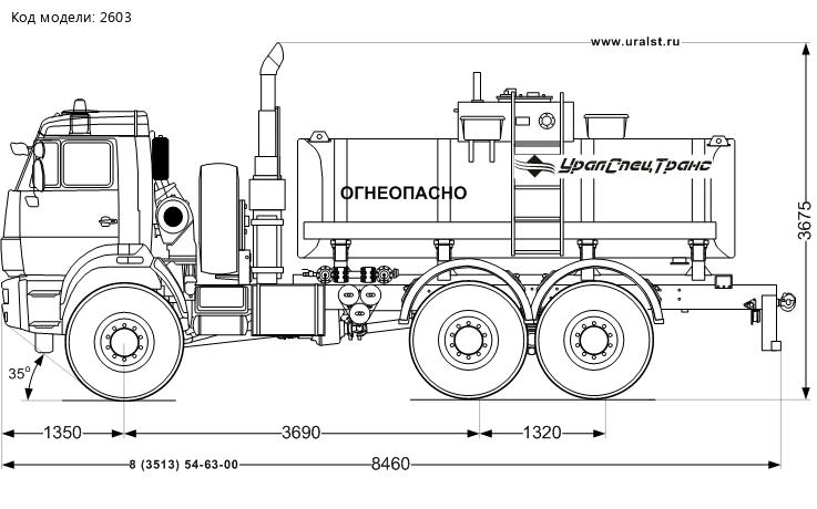 АЦН-10 УСТ-5453 на шасси Камаз 43118-46 