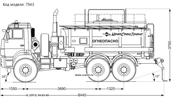 АЦН-10 УСТ-5453 на шасси Камаз 43118-46 