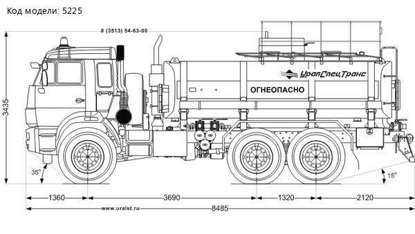 АЦН-11 УСТ-5453 для нефти на шасси Камаз 43118-46