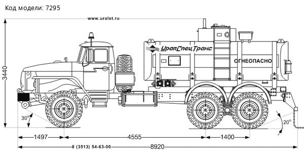 АЦ-11 УСТ-5453 на шасси Урал 4320-60М