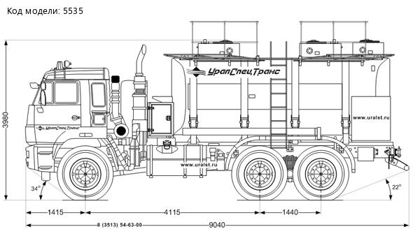 АТМЗ-18-3 на шасси Камаз 65224-43