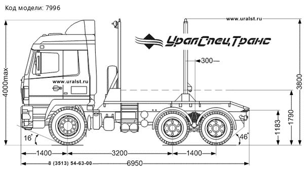 Лесовозный тягач МАЗ 650149-450 УСТ-5453