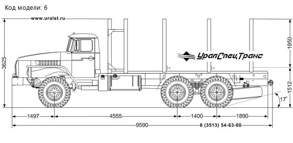 Сортиментовоз УСТ 5453 Урал 4320-60Е5