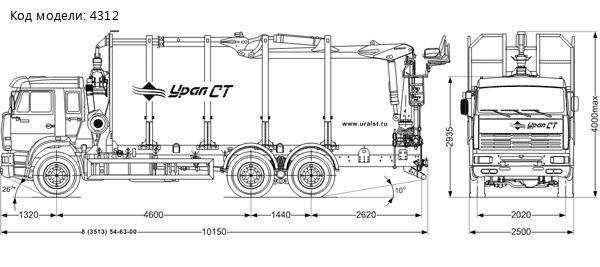Сортиментовоз Камаз с манипулятором