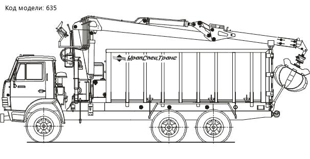 металловоз на шасси КАМАЗ