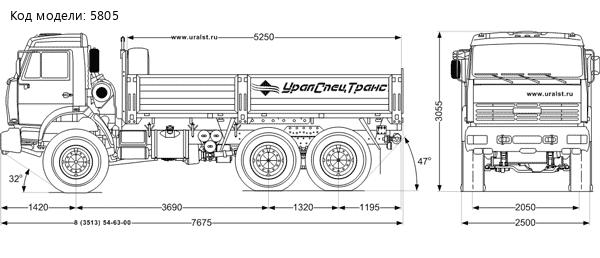 Универсальный грузовой бортовой автомобиль Камаз 43118-10