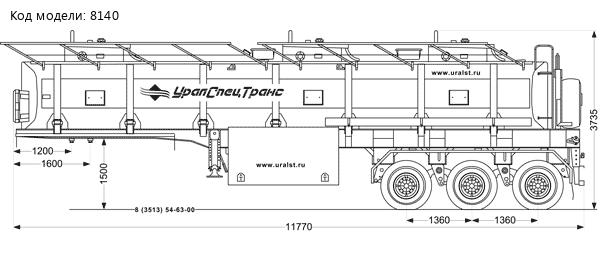 Полуприцеп-цистерна ППЦ 30П-31-3 BPW УСТ-94651