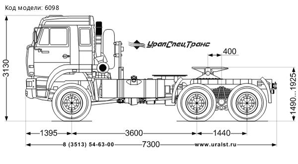  Седельный тягач Камаз 65225-6141-53