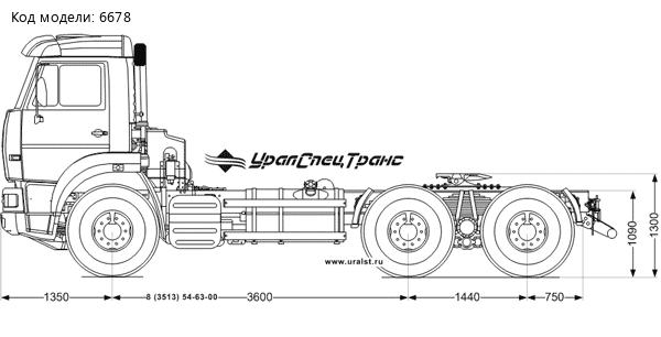 Седельный тягач Камаз 6520-К4 УСТ-5453