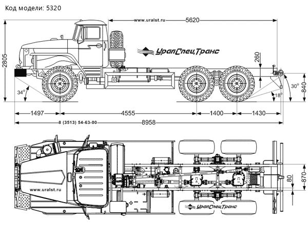 Шасси автомобиля Урал 4320-60ММ
