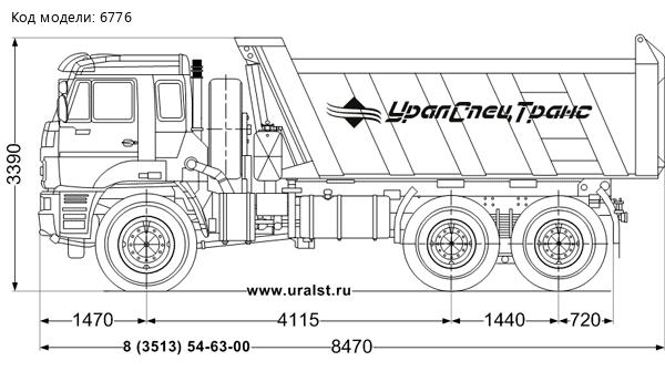 Самосвал Камаз 65222-6012-53