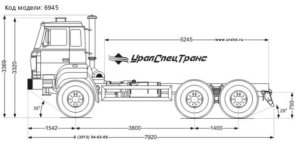 Шасси автомобиля Урал 4320-4151-81М