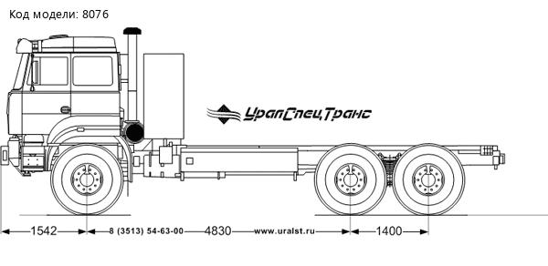 Шасси автомобиля Урал 43206-4151-79