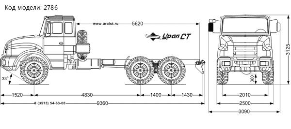 Шасси Урал 4320