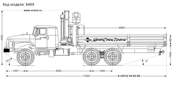 Урал бортовой 4320-60Е5 с краном-манипулятором ИМ-240