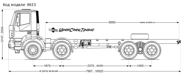 Шасси автомобиля IVECO-AMT 733950