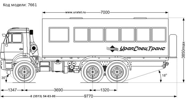Автобус вахтовый УСТ-5453 Камаз 43118-46