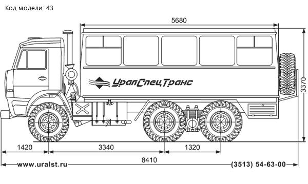 КАМАЗ 4208 ВАХТОВЫЙ АВТОБУС