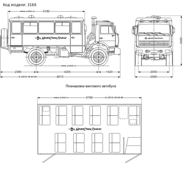 Вахтовый автобус Камаз