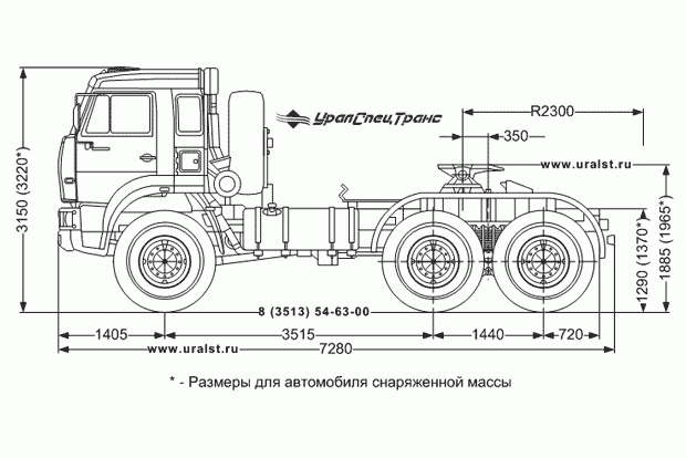 Седельный тягач Камаз 65221-6010-43