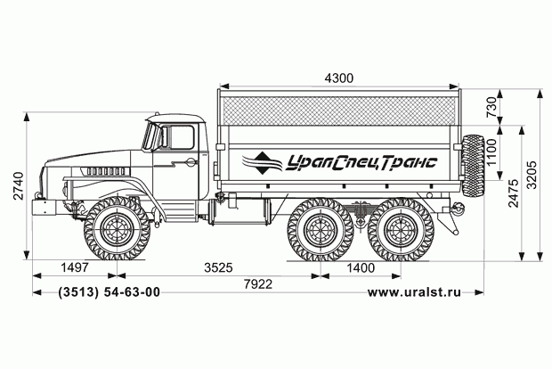 Самосвал Урал 583133 самосвал 2-х ст. разг.