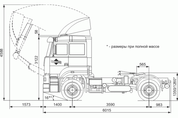 Седельный тягач Урал 63674-0110-01