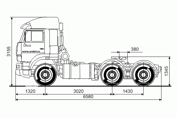 Седельный тягач Камаз Камаз 6460-001-63