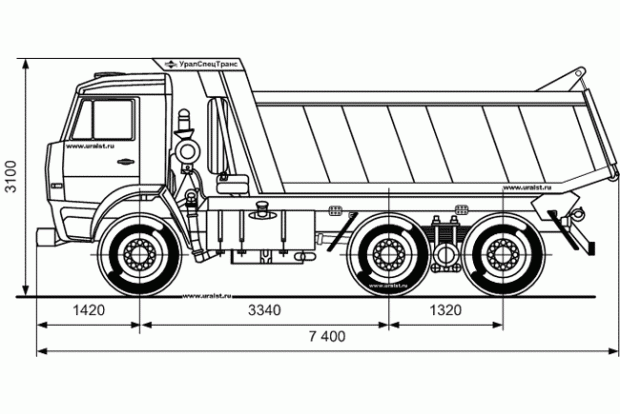 Самосвал Камаз 65111-012