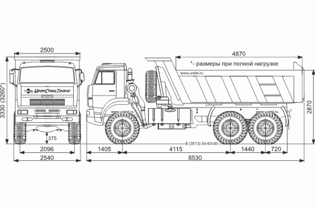 Самосвал Камаз 65222