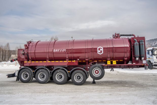 Полуприцеп вакуумный ППЦВ 25+1-42ЛЛ-ОД рамная