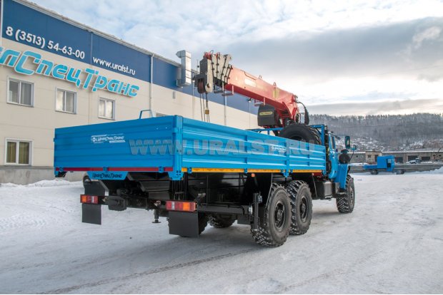 Бортовой с КМУ ИТ-180 (тросовый) УСТ 5453 Урал 4320-1951-60