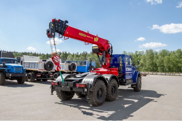 Седельный тягач с КМУ ИТ-180 (тросовый) УСТ 5453PW Урал NEXT 4320-72Е5И06