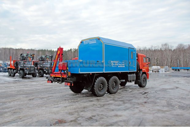 ТБМ с КМУ ИМ-20 УСТ 5453 Камаз 43118