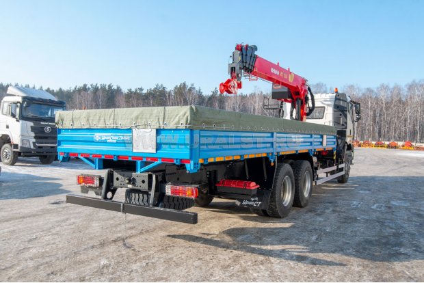 Бортовой с КМУ ИТ-150 (тросовый) УСТ 5453 FAW 3250 (6х4), ДОПОГ