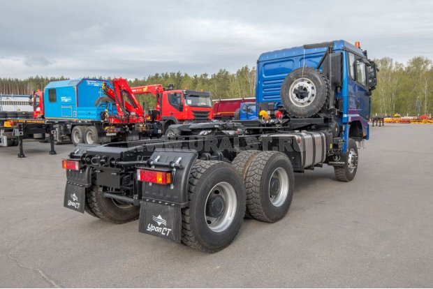 Тягач УСТ 5453 SHACMAN SX32586V385 (6х6), КБ 3775 мм, 315/80R22,5 ДОПОГ 