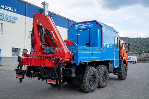 Автофургон АРОК с КМУ ИМ-150 УСТ Камаз 43118