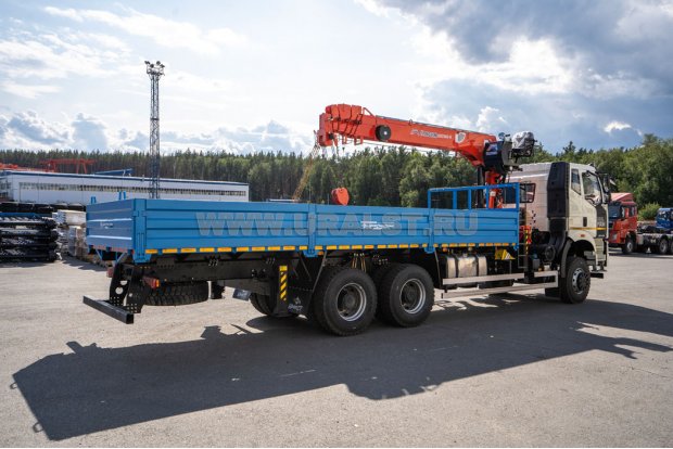 Бортовой автомобиль УСТ 5453 с КМУ KANGLIM KS-1256 FAW 3250