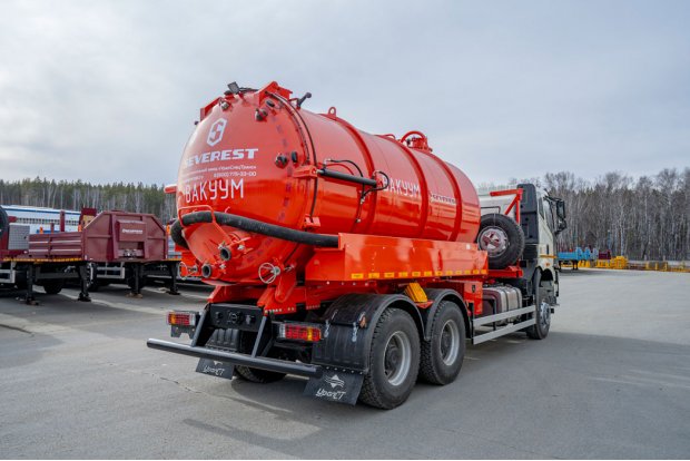 Автоцистерна вакуумная МВС 15-ОД ВК-6М УСТ 5453 FAW 3250 (6х4) КБ 4800