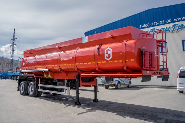 Полуприцеп цистерна для ГСМ (бензовозы) рамная ППЦ 30П-24Д УСТ 9465 рамная ССУ 1450 нерж