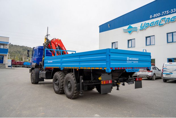 Бортовой автомобиль с КМУ ИМ-180 УСТ 5453 Урал 4320-4971-80, сп.м